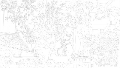 民族團結浮雕雕塑原創手繪設計稿