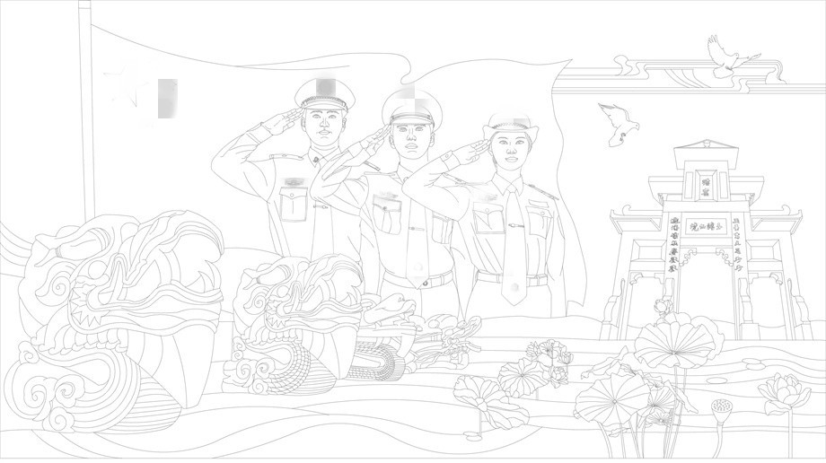 紅色黨建浮雕雕塑原創(chuàng)手繪設(shè)計稿